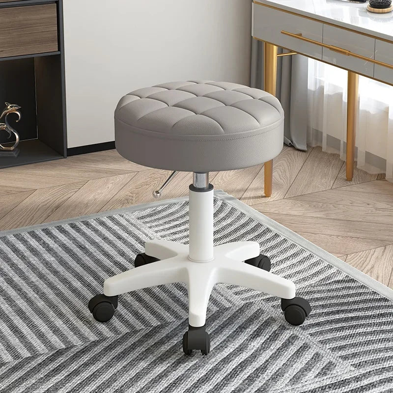 Massage stool Beauty salon stool Lifting rotating round stool Hair manicure Barber shop stool Round stool with wheels Vivalo