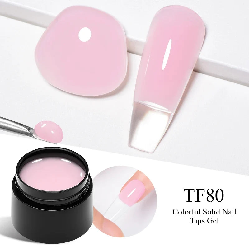 Milky White Nail Extension Gel Clear Nude Building UV Gel For Nails Finger Extensions Form Tips French Nails Manicure Nail Art Blushimmer