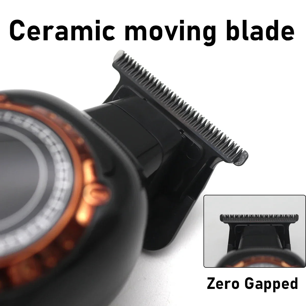 Kemei DLC T-Blade Zero Gapped LED Display Cordless USB Professional Hair Clipper Finishing Machine KM-999 Hair Trimmer for Men Noventix
