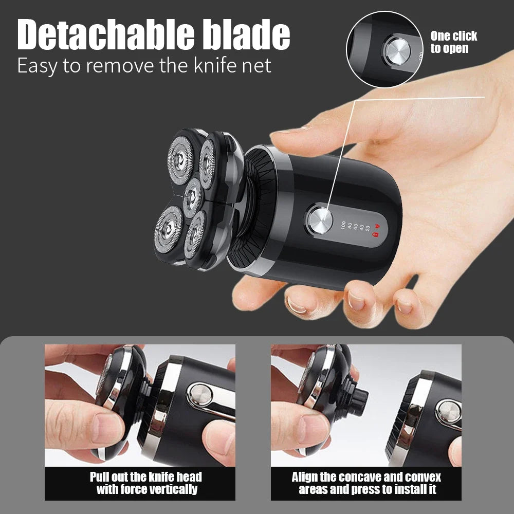 Electric Shaver For Men Shaver Facial Beard Trimmer Waterproof Electric Shaver Rechargeable shaver multi-purpose set Noventix