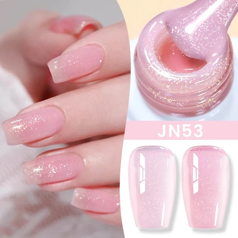 BORN PRETTY 83 Colors 10ml Jelly Nude Gel Nail Polish Autumn Amber Semi Transparent Manicure Soak off UV LED Nails Gel Varnish Blushimmer