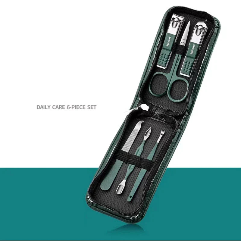 Nail Scissors Set Household High End Mens And Womens Special Nail Clippers Manicure Beauty Tools 6 Piece Portable Household WTN Essentials