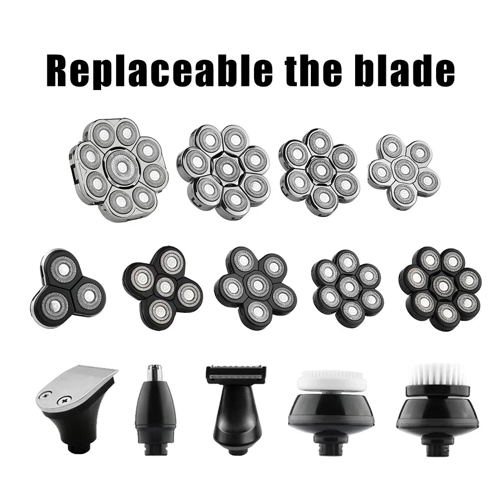 Replaceable Electric Shaver Head And Nose Trimmer Hair Clipper Head Spare 3D 4D 5D 6D 7D 8D 9D Floating Cutter Razor Beard Head Noventix