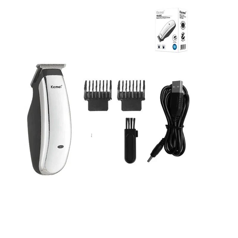 Kemei Mini Portable Hair Trimmer Cutting Machine Newly Design Electric Hair Clipper  Beard Barber Razor Men Style Tools KM-666 Noventix