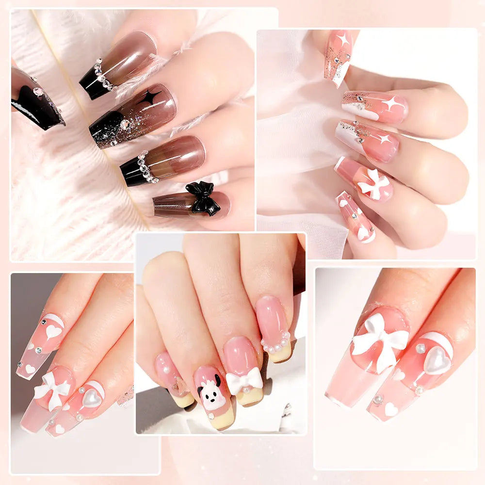 limegirl 15ml Extension Nail Gel Set 6W LED Lamp Full Manicure Set Finger Extend Mold Nail Kit All For Quick Extension Tool Kit Blushimmer