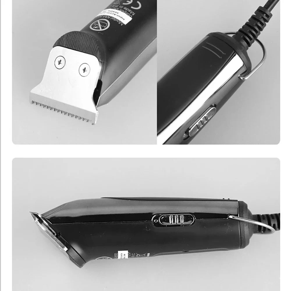 Kemei 850 professional hair trimmer corded hair cutting machine for men plug in electric hair clipper children Home Haircut Kit Noventix