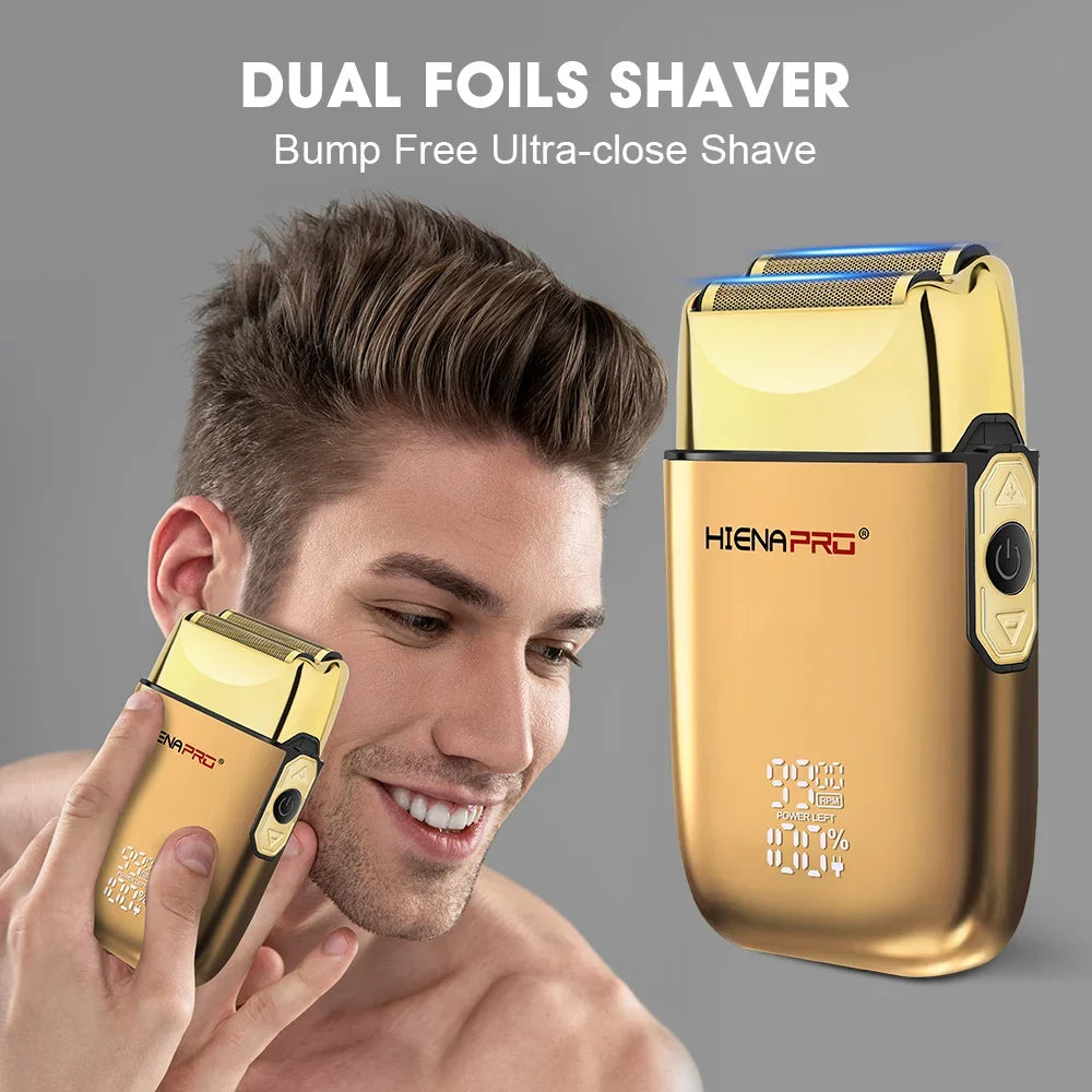 Professional Barber Shaver Double Replacement Foil Head Cover And Cutter blade For HIENA -809 machine Cordless Foil Shaver Noventix