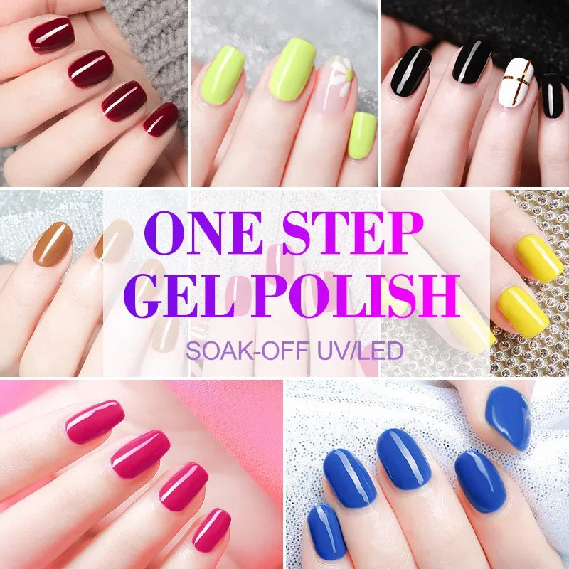 VENALISA 3-in-1 UV Gel Polish One-Step Gel Lacquer Organic Soak off Nail Art Varnish for LED/UV Light New Arrival Nail Salon Blushimmer