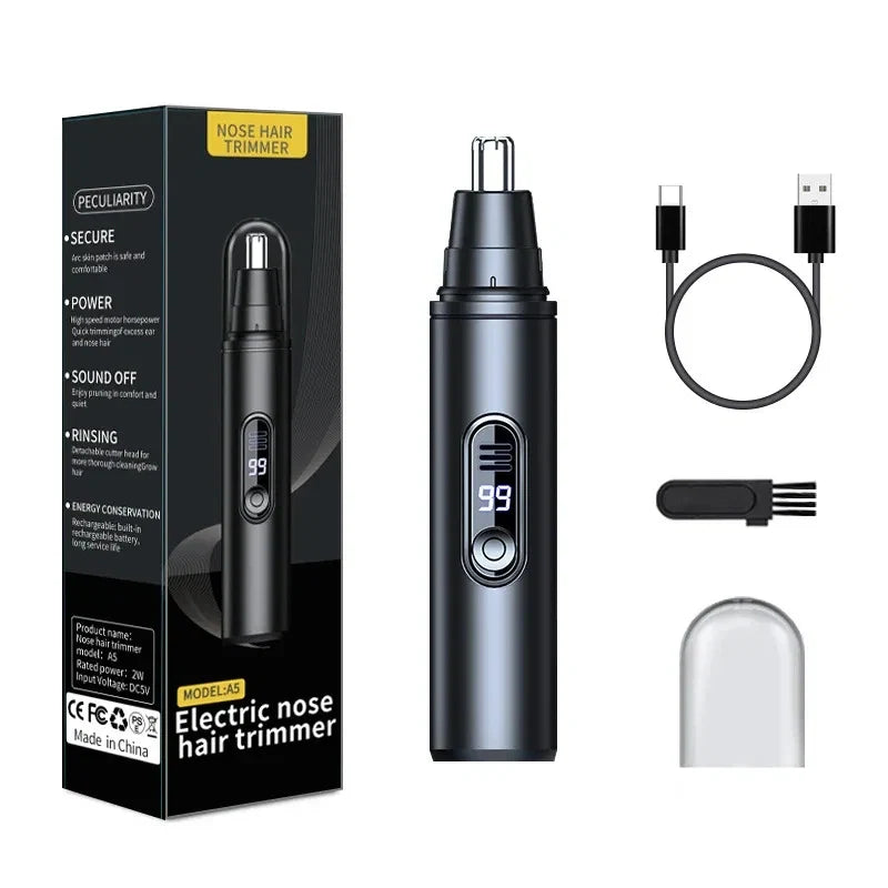 Mini Pocket Nose Hair Trimmer Painless Clipper Nose Ears Hair Eyebrow Waterproof Portable Trimmer For Men Women Noventix