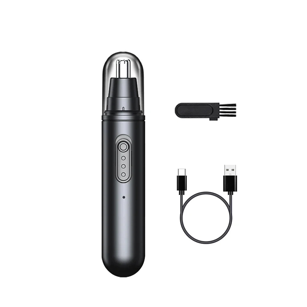 Electric Nose Hair Trimmer Rechargeable Nose Hair Clipper for Men Mini Portable Automatic Shaving Nose Eyebrow Ear Hair Remover Noventix