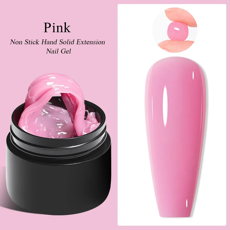 Milky White Nail Extension Gel Clear Nude Building UV Gel For Nails Finger Extensions Form Tips French Nails Manicure Nail Art Blushimmer