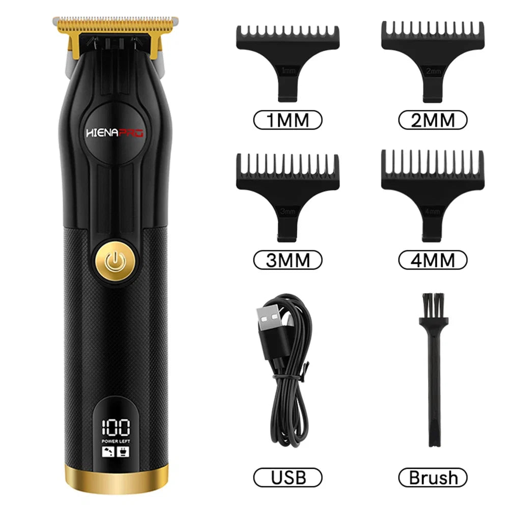 hiena Kemei Hair Trimmer Hair Clipper Professional Barber Trimmer Electric Shaver Hair Cutting Machine Rechargeable Trimmer Men Noventix