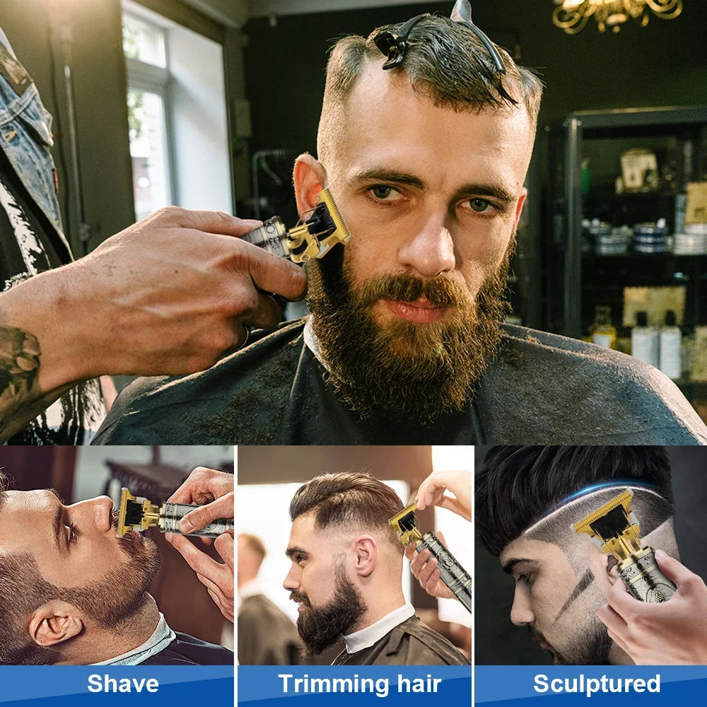Hair Trimmer New Professional Cutting Machine Electric Shaver Hair Trimmers With LCD Display Men's Hair Clipper Noventix