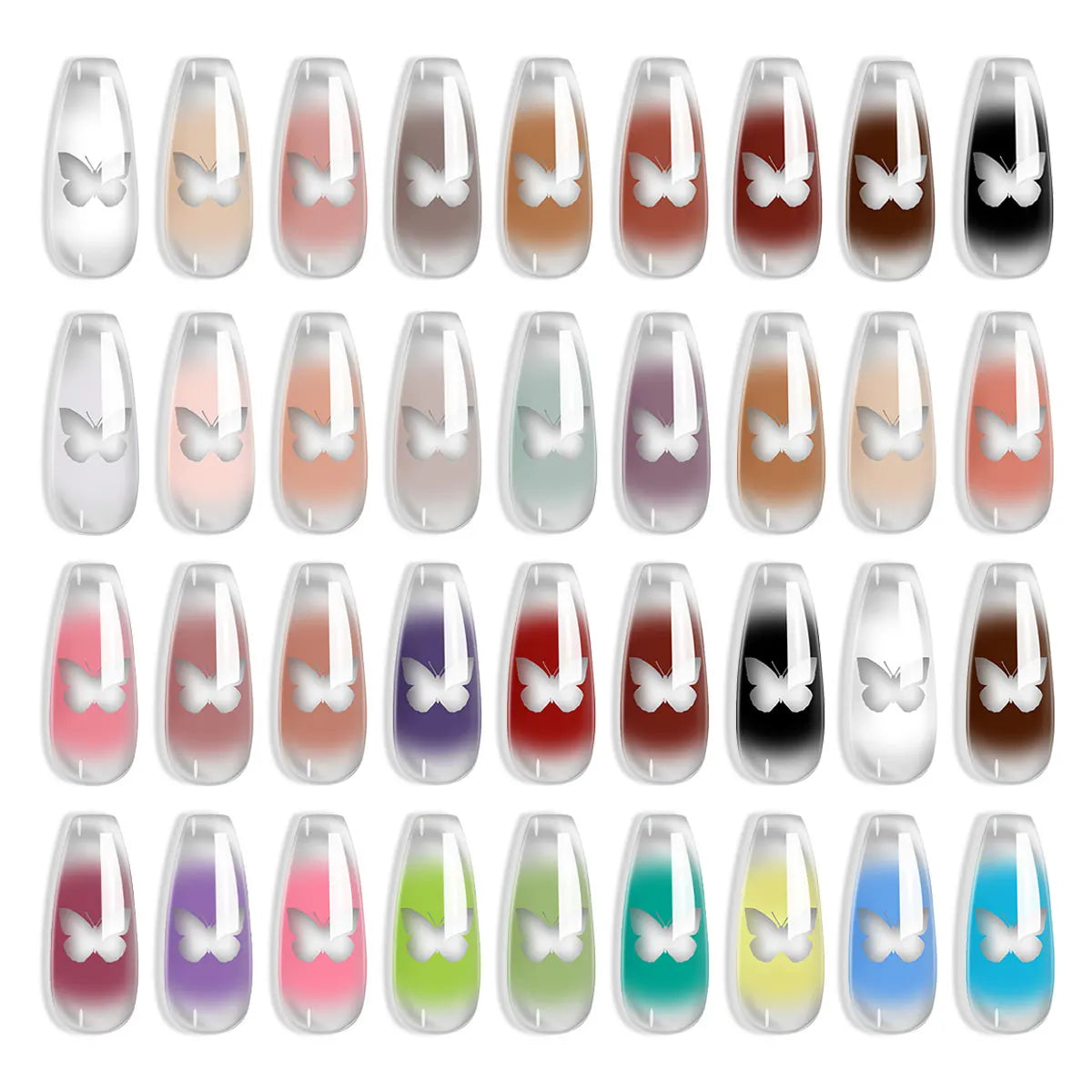 LIMEGIRL 9 Color Gradient Painting Gel Nail Art Gradient Color DIY Design Gel Quick Flower Paint Engraving Gel Nail Polish Blushimmer