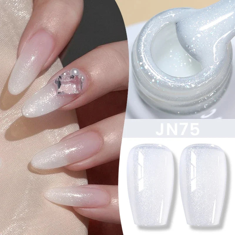 BORN PRETTY 83 Colors 10ml Jelly Nude Gel Nail Polish Autumn Amber Semi Transparent Manicure Soak off UV LED Nails Gel Varnish Blushimmer