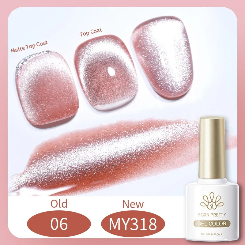 BORN PRETTY 117 Colors Cat Magnetic Gel Nail Polish 10ml Full Coverage Varnish Semi Permanent Super Gorgeous Nails Manicure Blushimmer