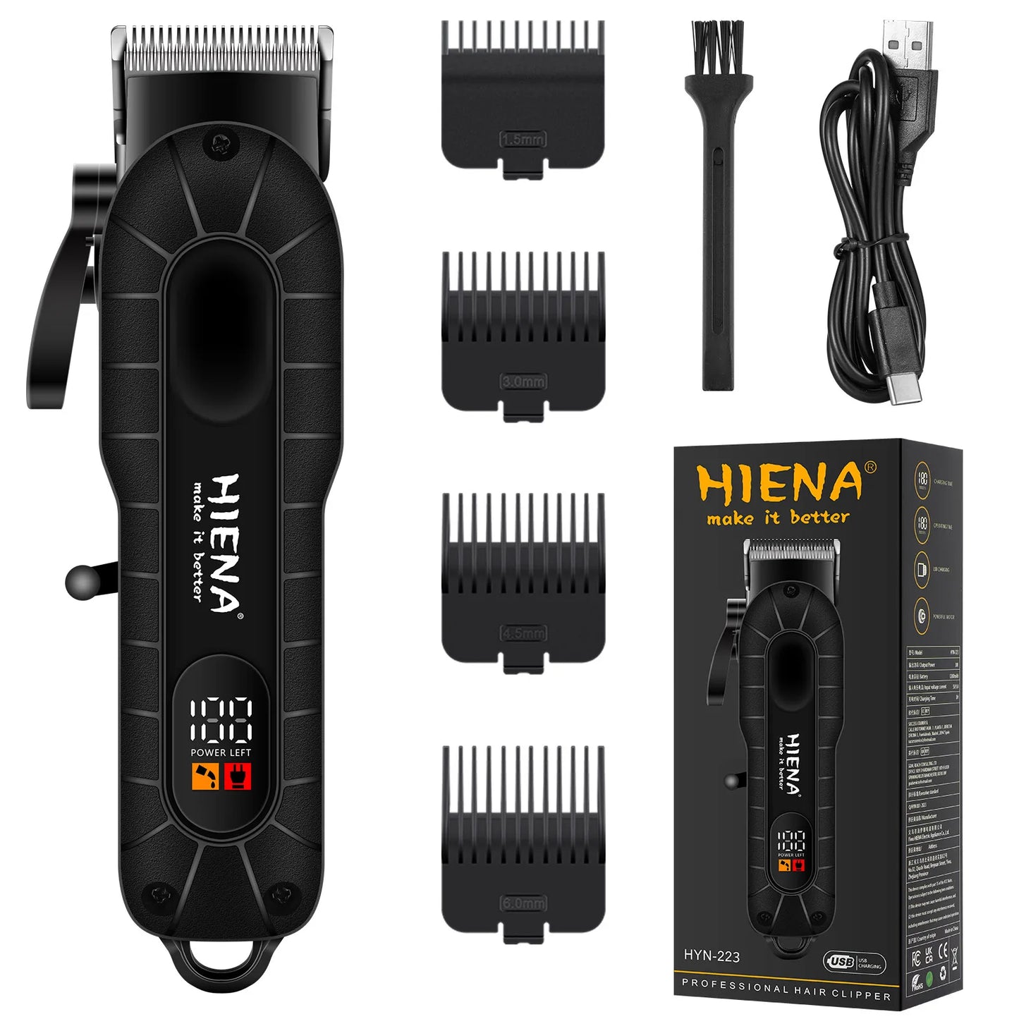 HIENA hair clipper Shaver Professional electric scissors push Barber shop hair trimmers Hair cutting machine trimmer for men Noventix
