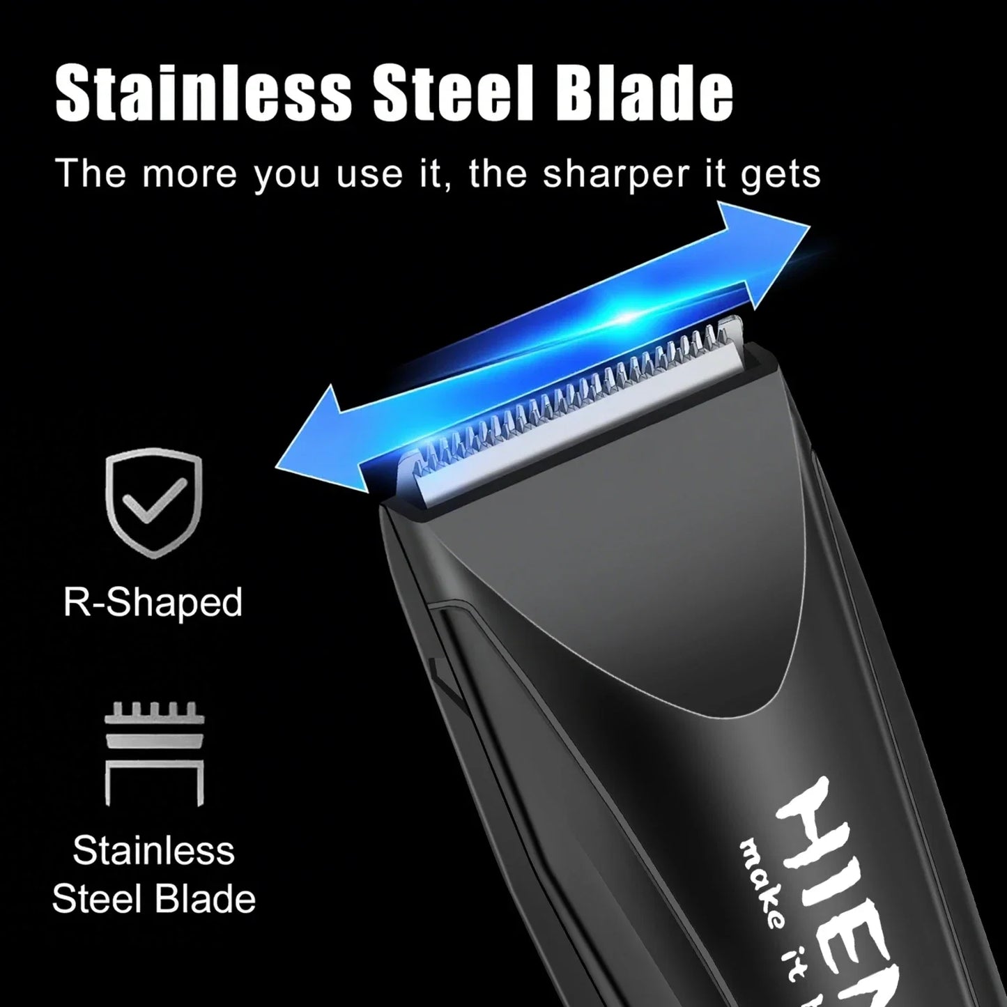 Electric Groin Hair Trimmer Pubic Hair Trimmer Body Grooming Clipper for Woman and men Bikini Epilator Rechargeable Shaver Razor Noventix