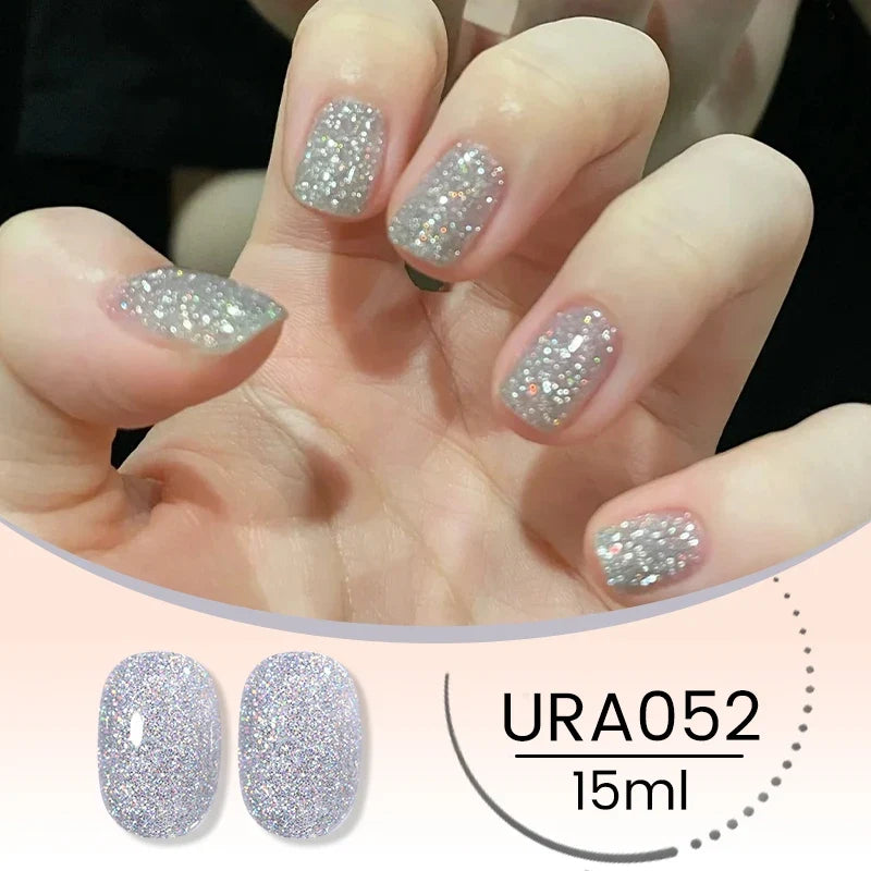 UR SUGAR 15ml Jelly Milky White Translucent Color Gel Polish Semi Permanent UV Gel Nail Art Soak Off Gel Varnish Latest Fashion Blushimmer