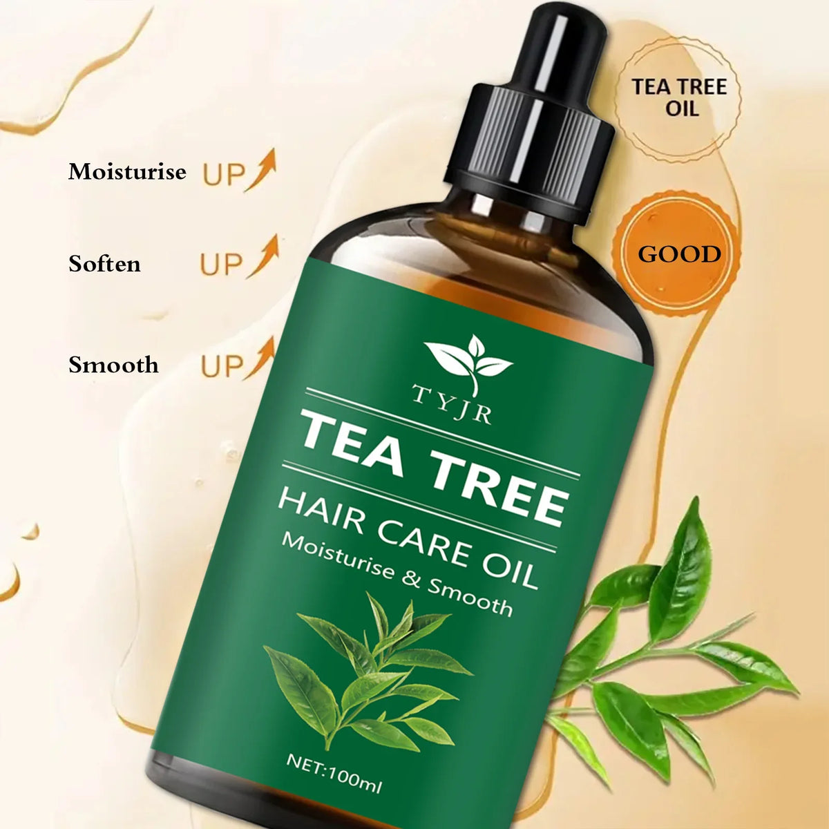 Tea tree essential oil for skin care, massage, shower, diffuser relaxing essential oil for face, body, nails, hair, eyelashes Blushimmer