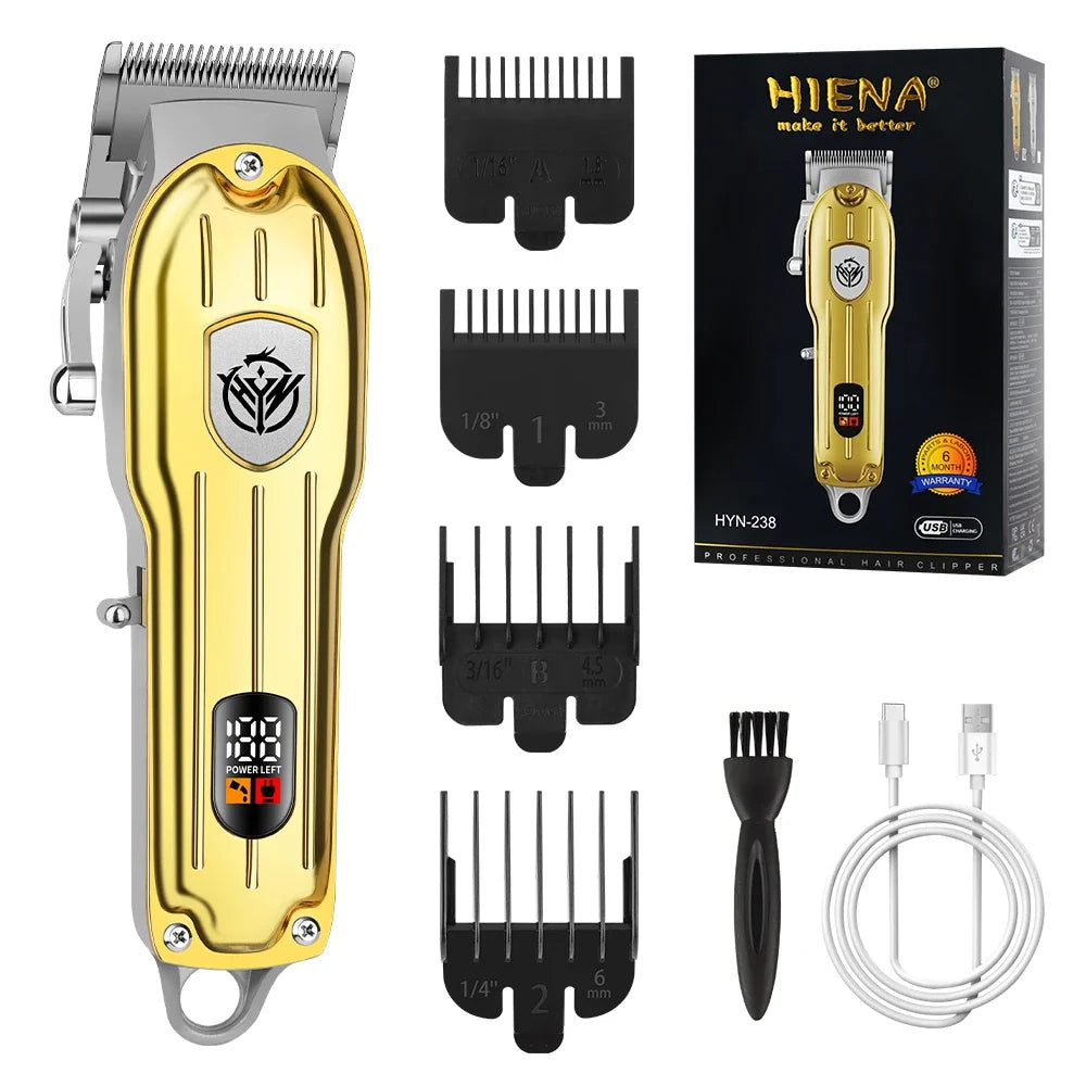 hiena Hair cutting machine Professional Hair Trimmer Barber Carving Gradient Finish Machine Electric Clipper barber cordless Noventix
