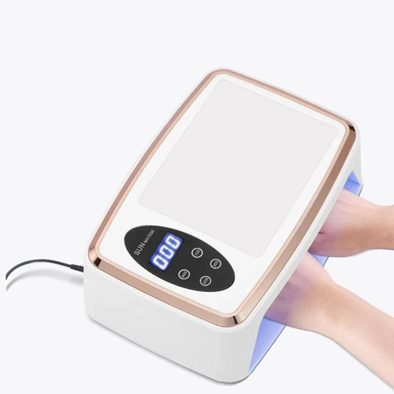 90 LEDS Nail Dryer LED Nail Lamp UV Lamp for Curing All Gel Nail Polish Motion Sensing Manicure Pedicure Salon Tool Big Space Blushimmer