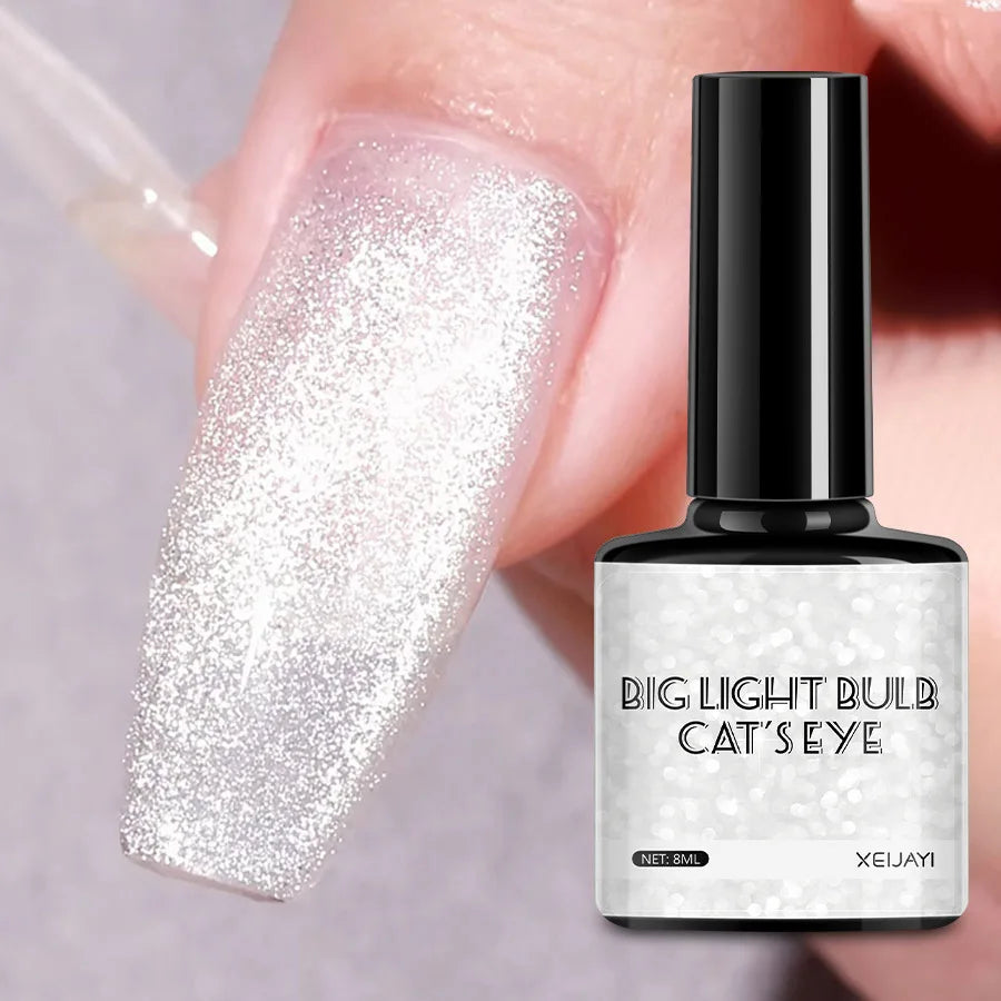 XEIJAYI Pink Cat Eye Gel Nail Polish Ceramic Magnetic Gel UV Semi-permanent Enamels Varnish Nail Supplies For Professionals Gel Blushimmer
