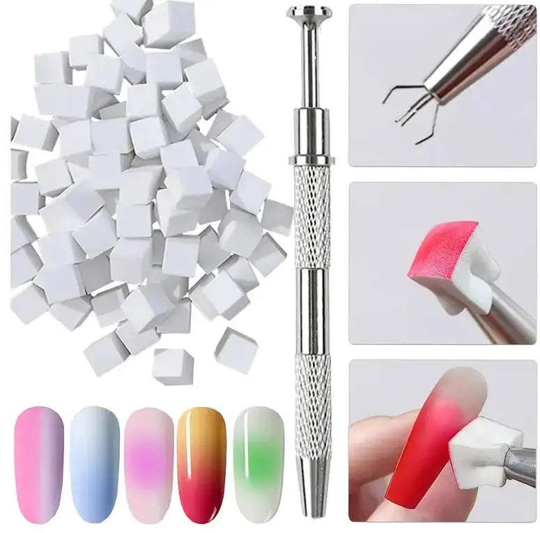 1Jar Black Pat Painting Gel Nail Polish with Air Cushion Gradient Matte Texture Nail Patting Glue Soak Off UV LED Nail Varnish 8 Blushimmer