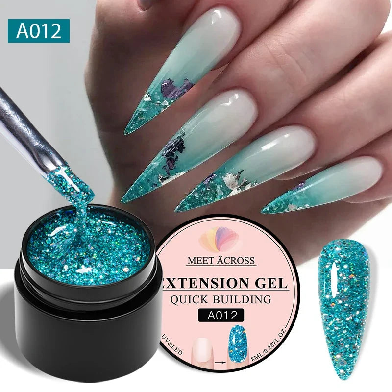 Milky White Nail Extension Gel Clear Nude Building UV Gel For Nails Finger Extensions Form Tips French Nails Manicure Nail Art Blushimmer