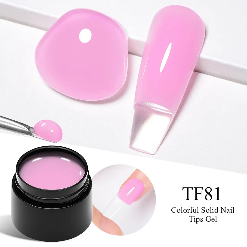Milky White Nail Extension Gel Clear Nude Building UV Gel For Nails Finger Extensions Form Tips French Nails Manicure Nail Art Blushimmer