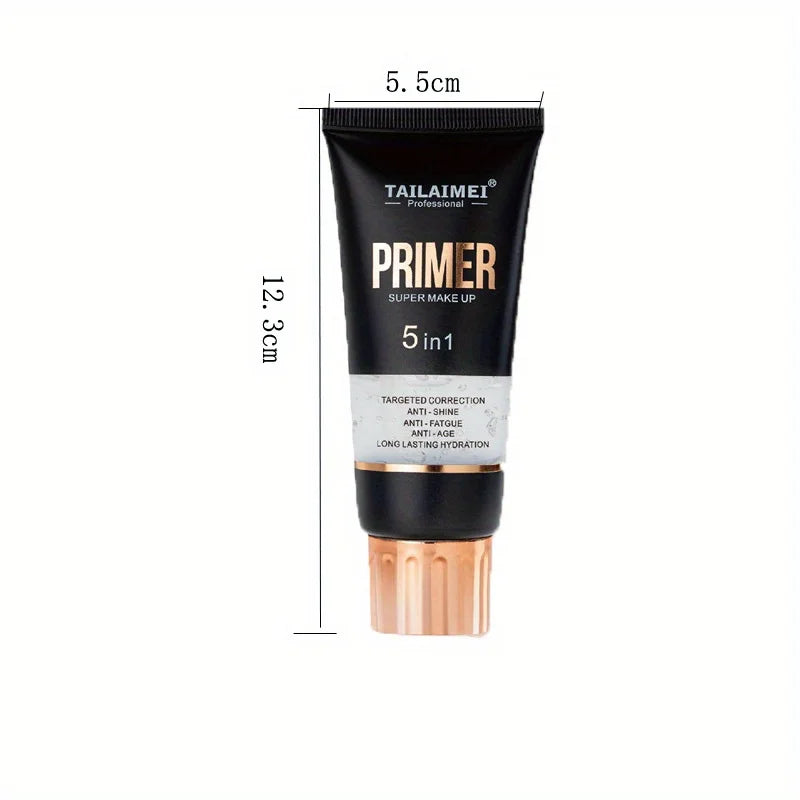 Waterproof Base Transparent Gel Makeup Primer - Full Coverage Matte Foundation With Color Retention, Natural Avocado And Rose Ex Blushimmer