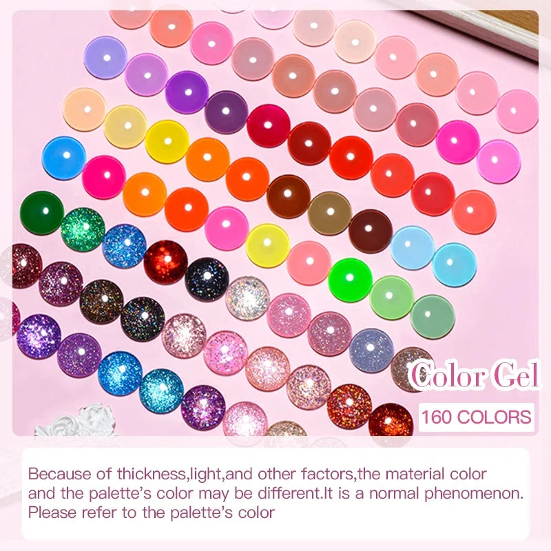 12pc All-season Nail Gel Polish Set Multicolor TPO HEMA Free Long-Lasting UV LED Nail Supplies for Women Daily & Party Wearing Blushimmer