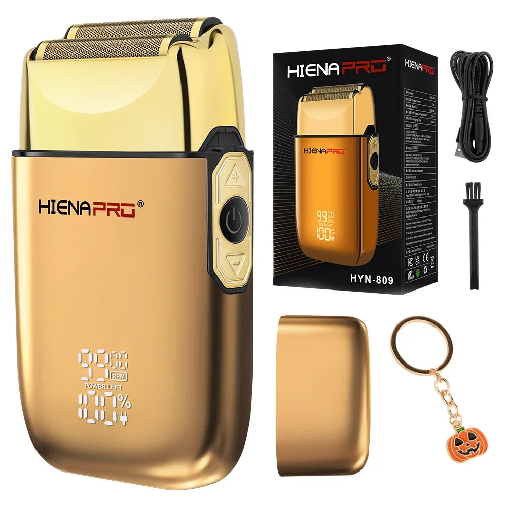 HIENA Hair cutting machine Hair clipperRechargeable Pro Electric Shaver For Men Hair Beard Electric home appliance Christmas Noventix