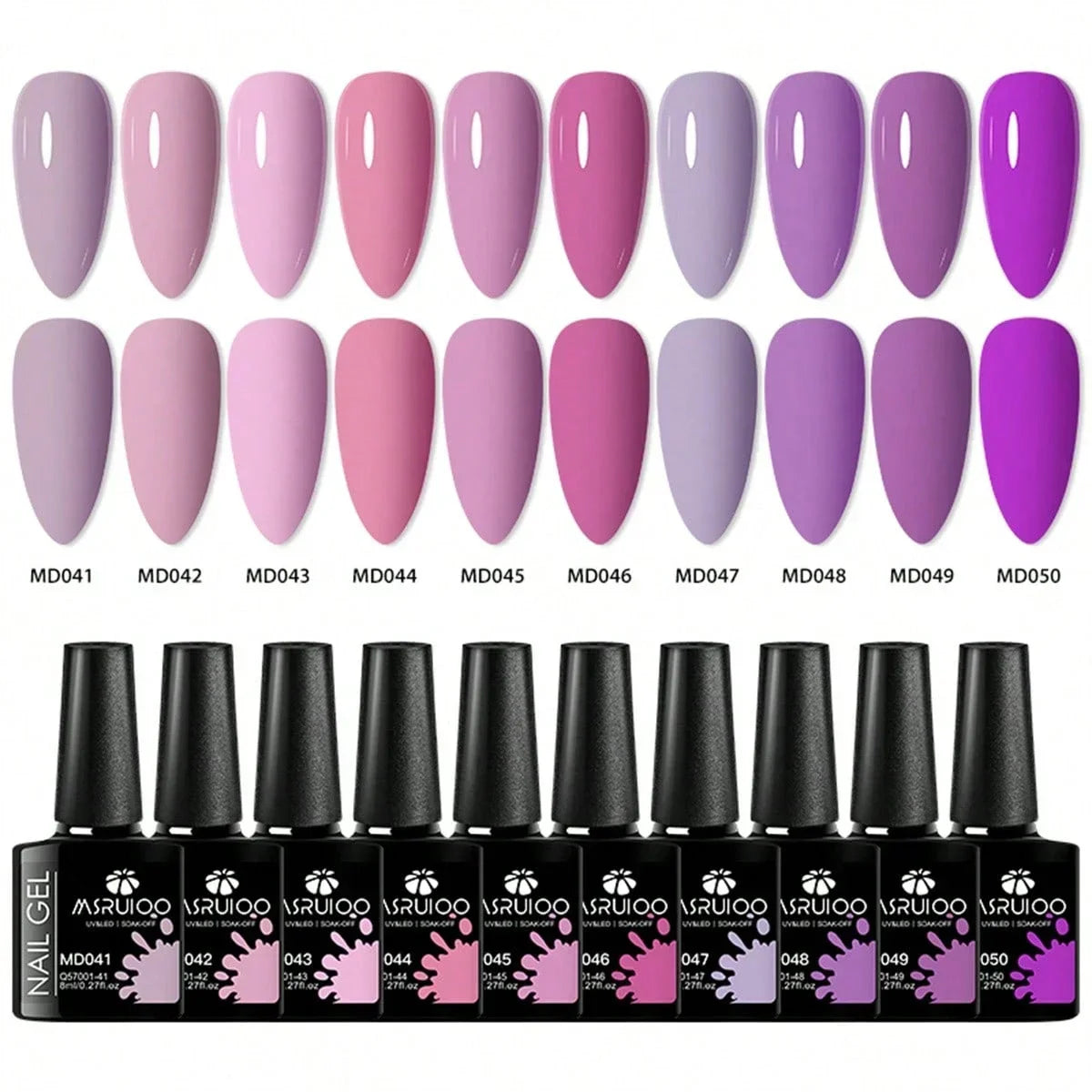 10pc Nail Gel Polish Set HEMA FREE All-Season Nails DIY Nail Art UV/LED Painting Vernis Manicure Kit Long Lasting Hybrid Gel Blushimmer