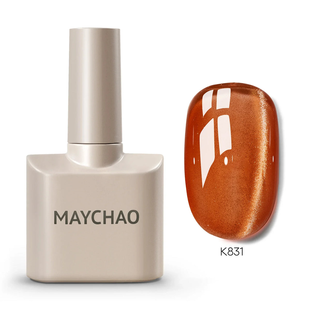 MAYCHAORomantic Galaxy Cat Eye Gel Nail Polish With Magnet Soak off UV Holographic Magnetic Rainbow Gel Polish for Nail Manicure Blushimmer
