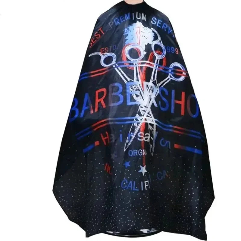 Hairdressing Coth Pattern Cutting Hair Waterproof Cloth Salon Barber Cape Professional Hair Stylist Retro Aprons Haircut Cape Noventix