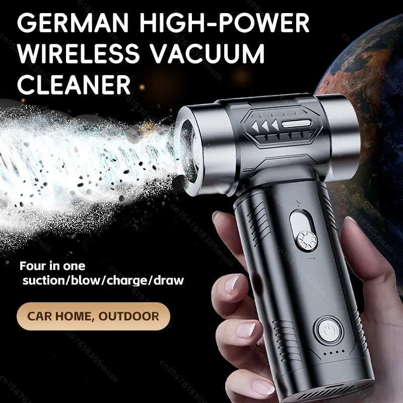 Air Blower Wireless Car Vacuum Turbofan Dryer Mini TurboJetFan Brushless Motor Handheld Duct Fan Portable Charging CleaningDryer Noventix