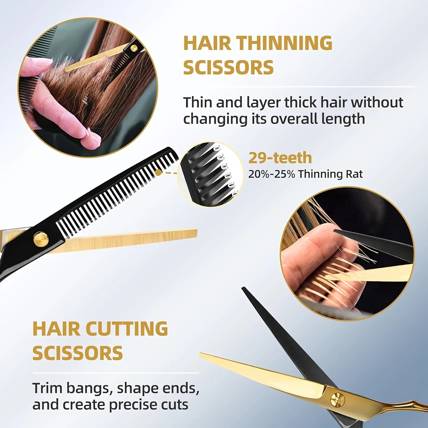 Stainless Steel Hair Cutting Scissors Set For Home Barbershop S And B Enterprise