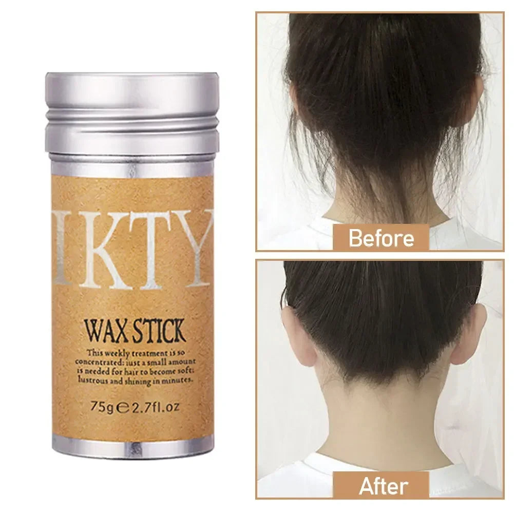 Broken Hair Styling Gel Cream Hair Wax Stick Gel Cream Hair Styling Frizz Fixed Fluffy Children Men and Women Styling Wax Noventix