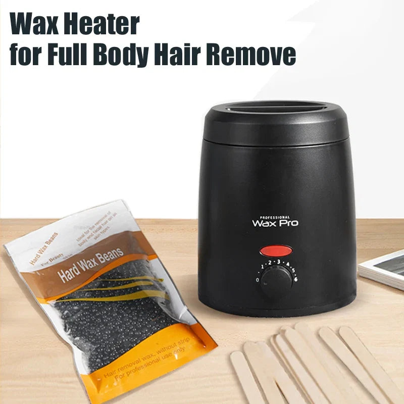 200ML Brazilian Hard Waxing Wax Warmer Machine Hard Waxing Wax Beans Waxing Machine Epilator Wax-melt Pot Unisex Hair Removal Noventix