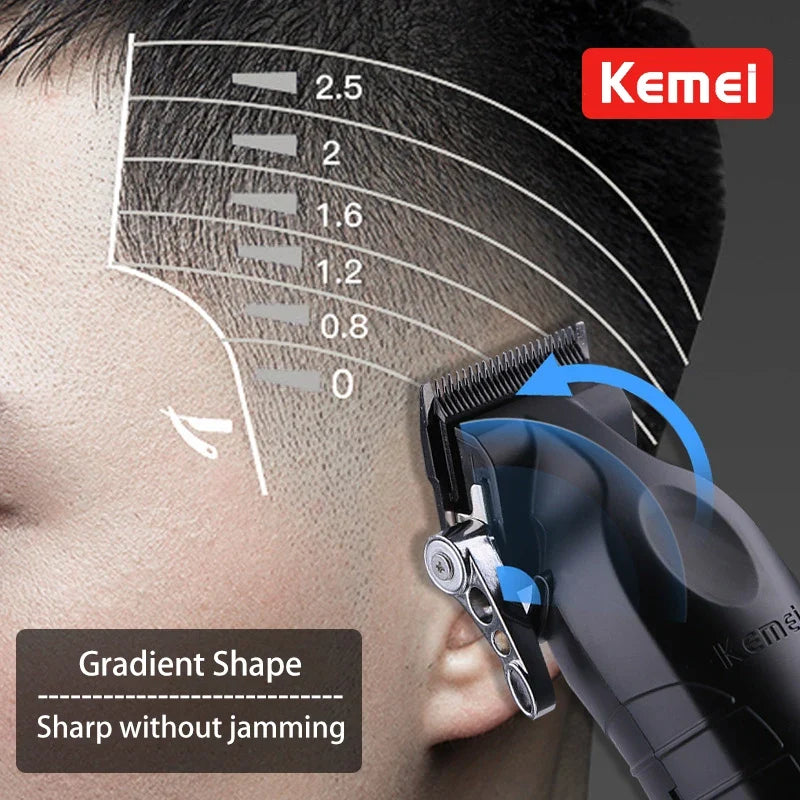 Kemei KM-2296 KM-2299 KM-1102 Hair Clipper Kit Men's Electric Shaver Hair Trimmer Machine Professional Hair Cutting Machine Phones Icon