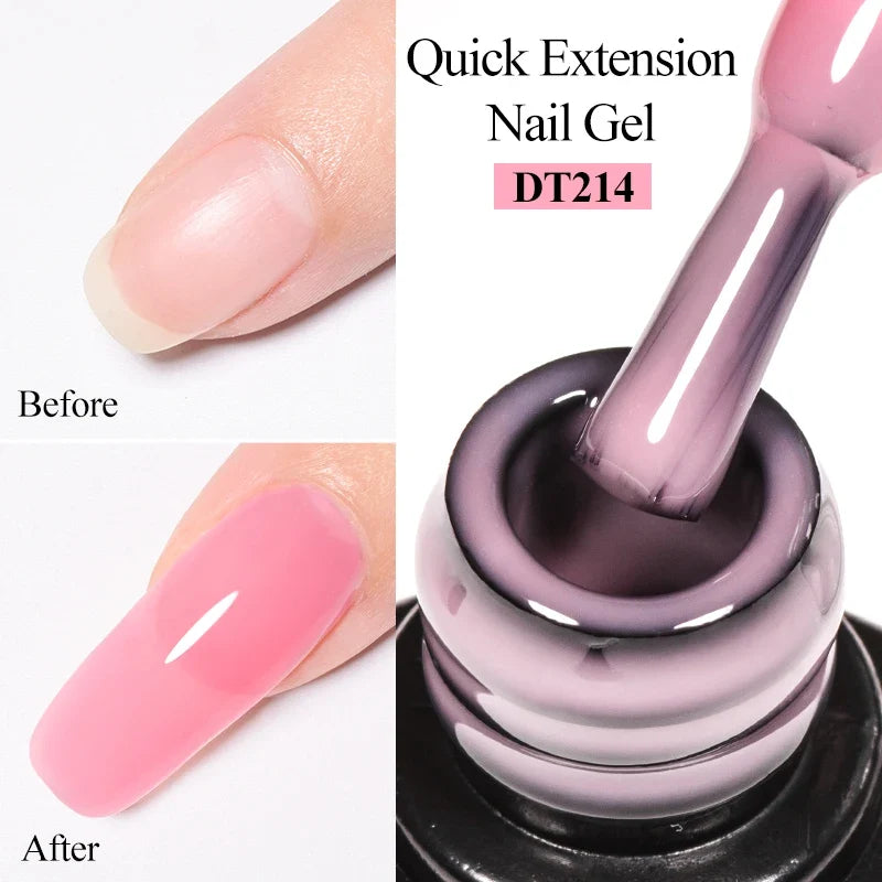 Milky White Nail Extension Gel Clear Nude Building UV Gel For Nails Finger Extensions Form Tips French Nails Manicure Nail Art Blushimmer