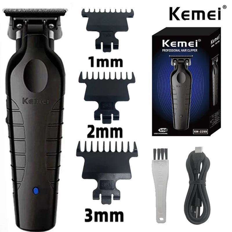 Kemei KM-2299 Professional Hair Clipper 1200mAh Electric Hair Clippers USB Rechargeable Hair Trimmers Hair Cutting Machine Phones Icon