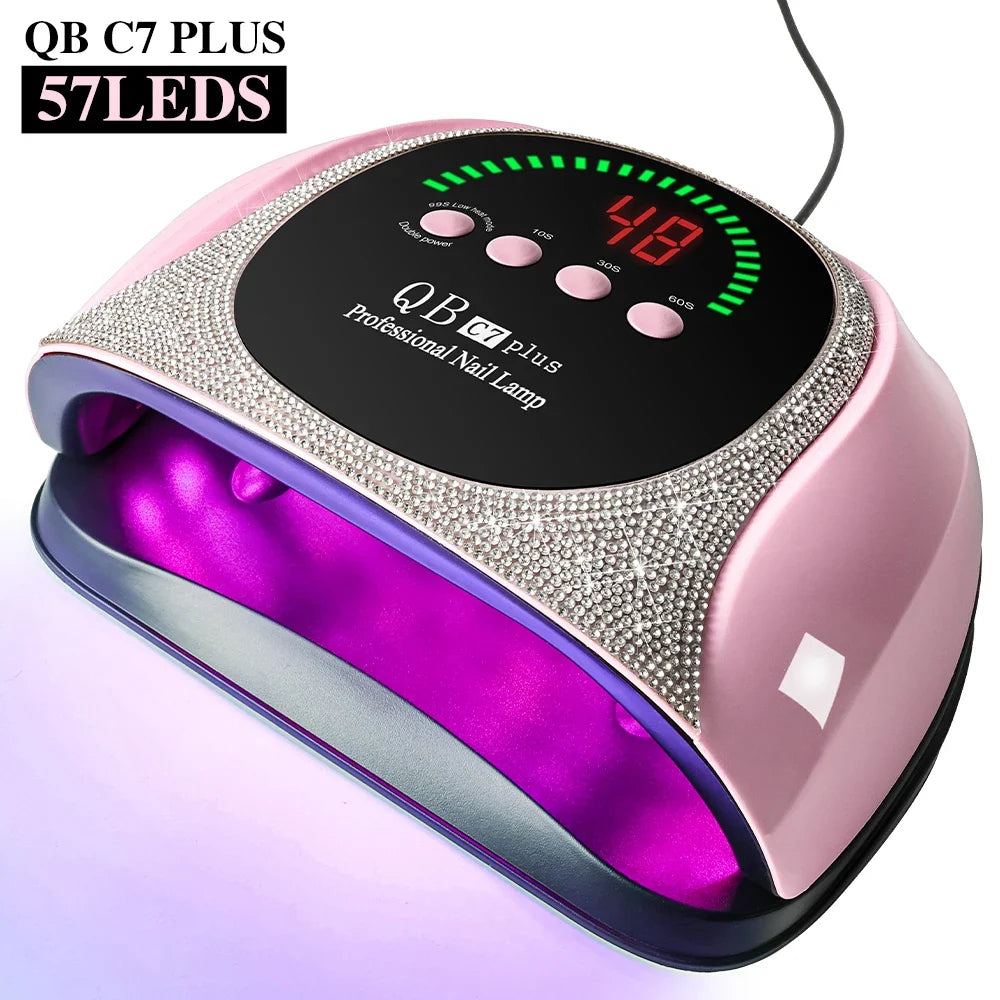 Professional UV/LED Nail Lamp 57 LEDS Quick Drying Gel Polish Curing Light With LCD Display Manicure Equipment for Acrylic Gel Blushimmer