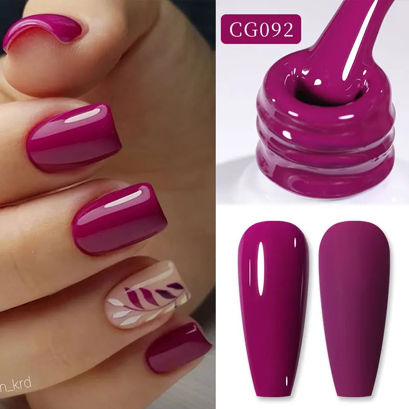 BORN PRETTY 10ml Blood Red Jelly Gel Nail Polish Halloween Nails Art Gel Polish Sheer Translucent Nail Gel for Winter Manicure Blushimmer