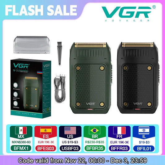 VGR V-353 Shaver Professional Razor Electric Shaving Machine Portable Beard Trimmer Rechargeable Razor Mini Shaver for Men Phones Icon