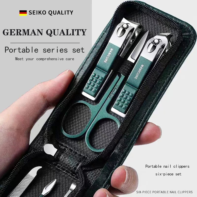 Nail Scissors Set Household High End Mens And Womens Special Nail Clippers Manicure Beauty Tools 6 Piece Portable Household WTN Essentials