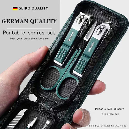 Nail Scissors Set Household High End Mens And Womens Special Nail Clippers Manicure Beauty Tools 6 Piece Portable Household WTN Essentials