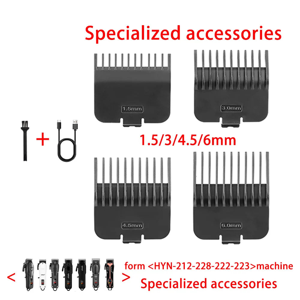 Hair Cutting Guide Comb1.5mm 3mm 4.5mm 6mmSet Limit Comb for HIENA HYN-228 212 229Electric Hair Trimmer Shaver Hairdressing Tool Noventix