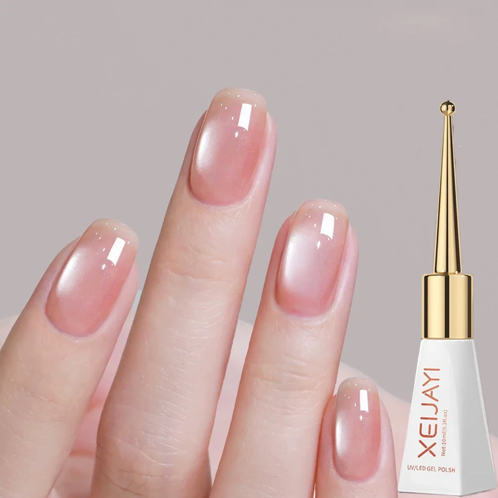 XEIJAYI Pink Cat Eye Gel Nail Polish Ceramic Magnetic Gel UV Semi-permanent Enamels Varnish Nail Supplies For Professionals Gel Blushimmer